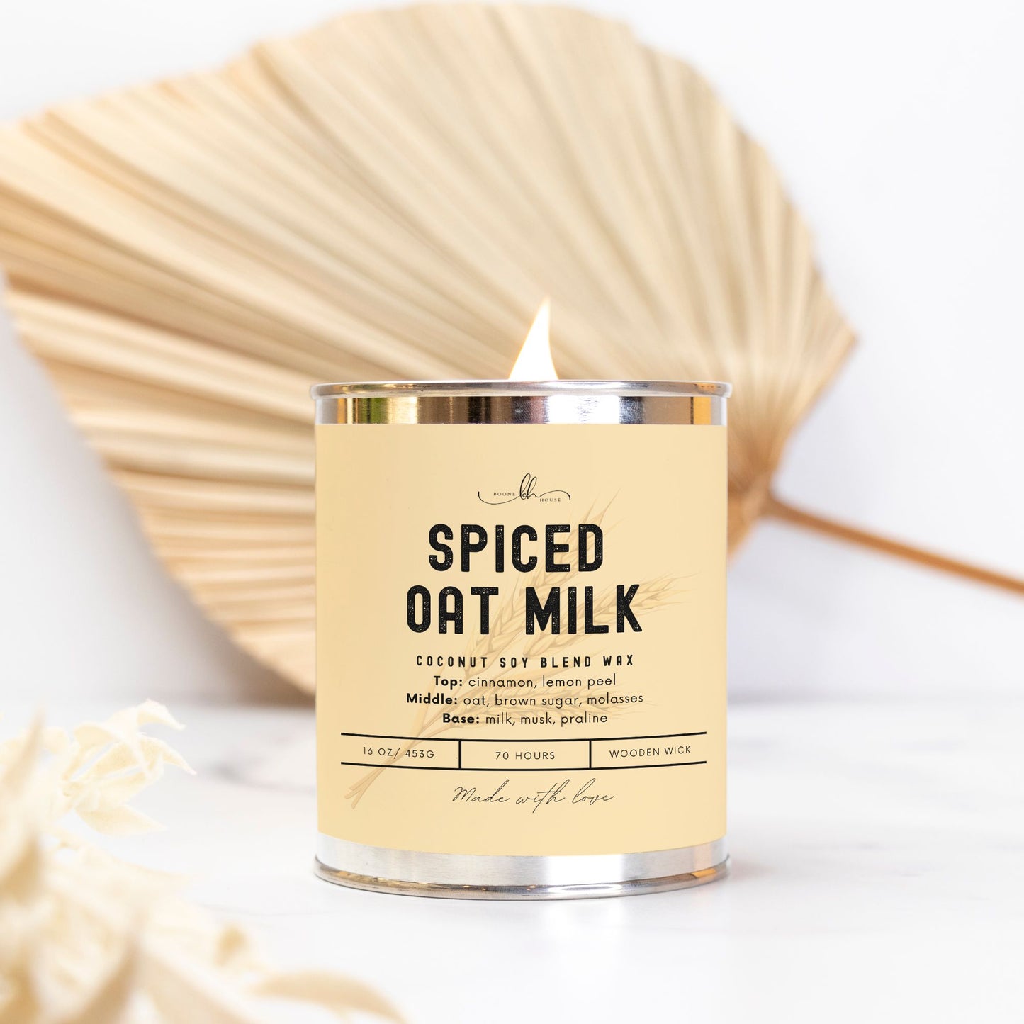 Spiced Oat Milk Paint Can Candle (16 oz) - Boone House