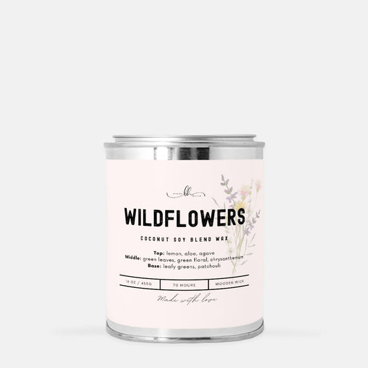 Wildflower Paint Can Candle (16 oz) - Boone House