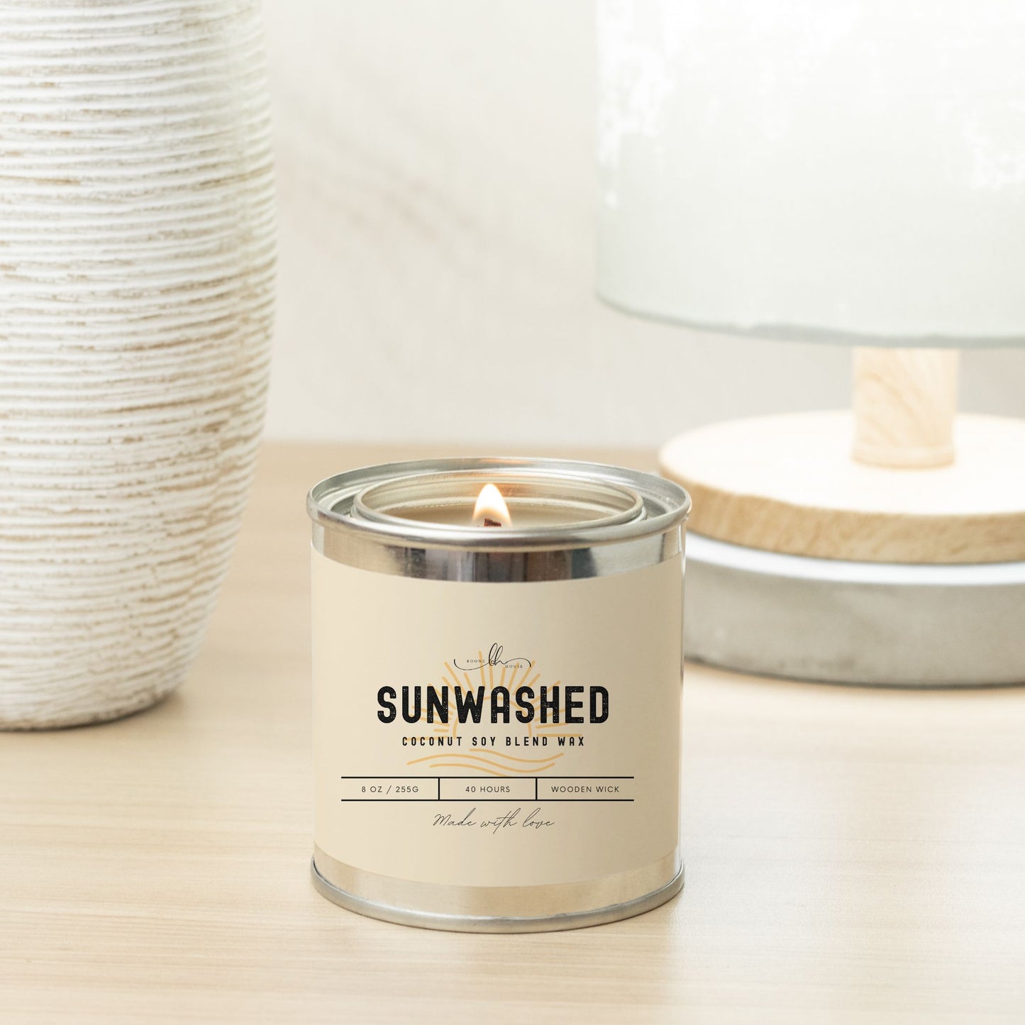 Sunwashed Paint Can Candle (8 oz) - Boone House