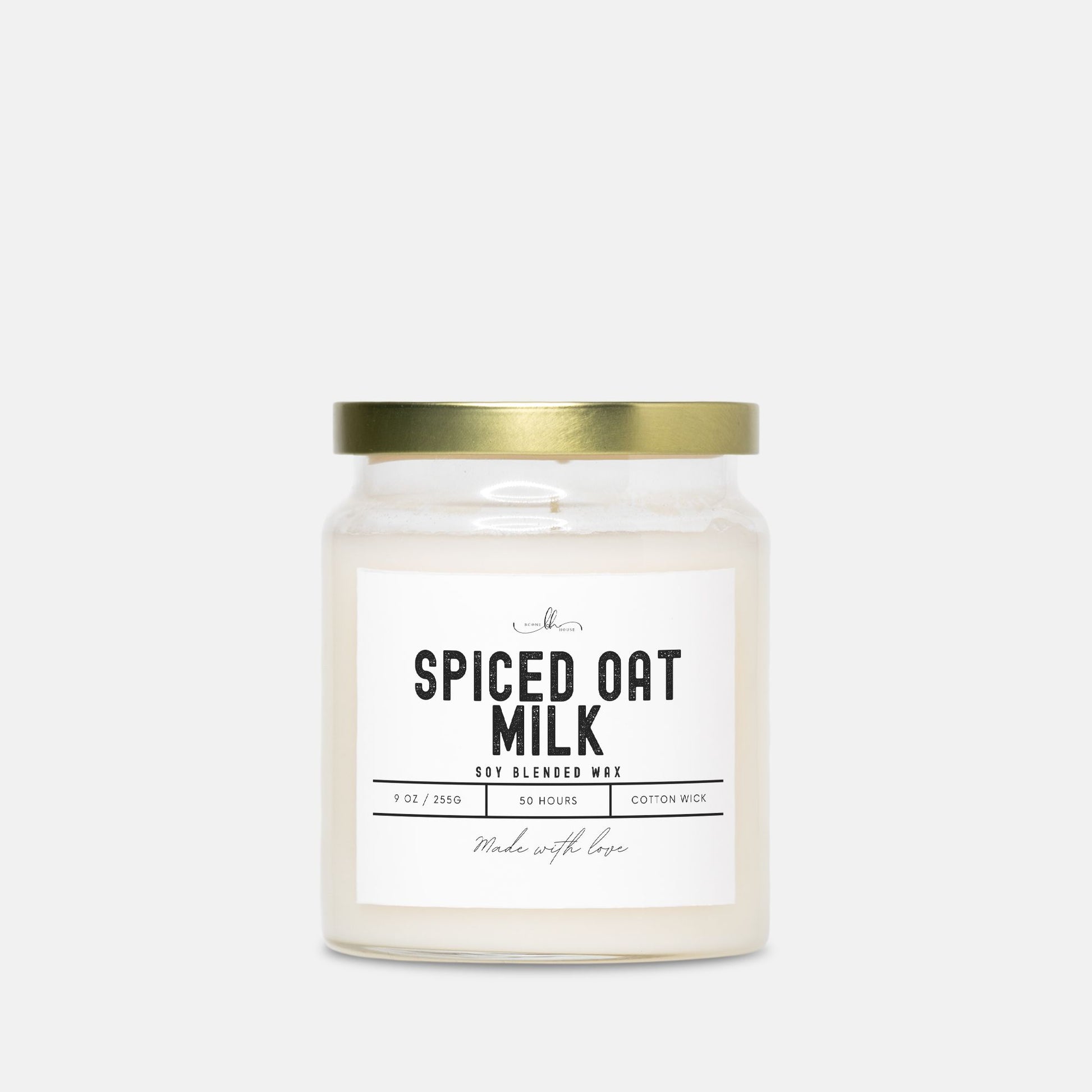 Spiced Oat Milk Candle Apothecary Jar (9oz) - Boone House