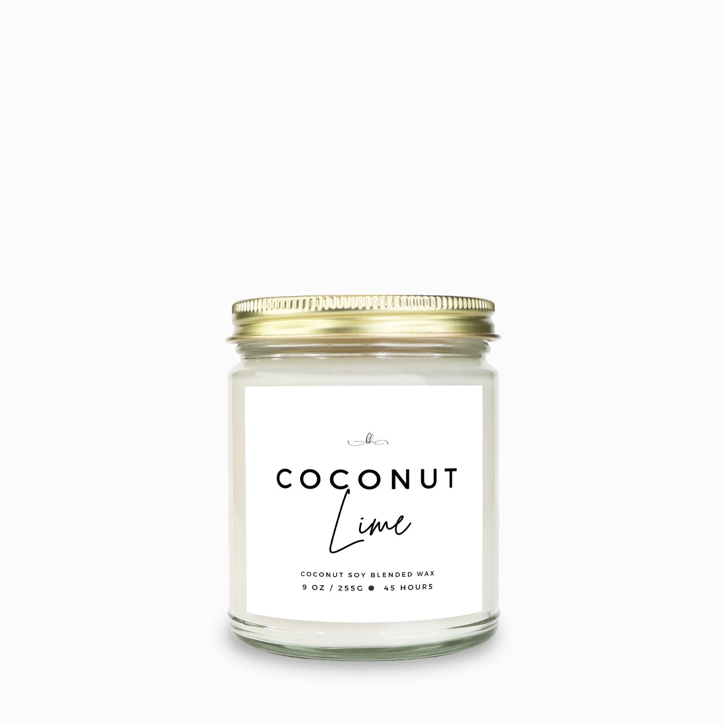 Coconut Lime Clear Jar Candle (9oz) - Boone House