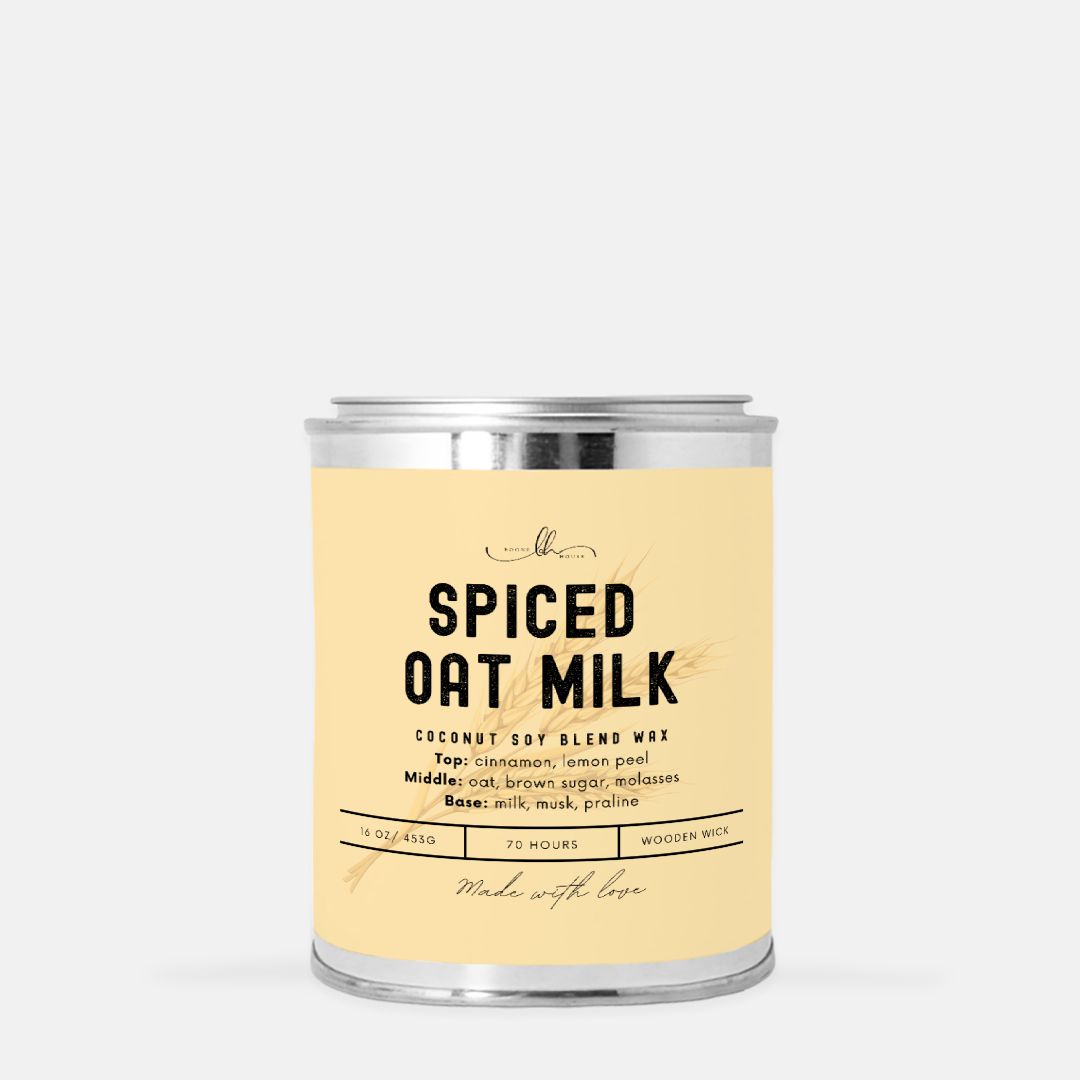 Spiced Oat Milk Paint Can Candle (16 oz) - Boone House