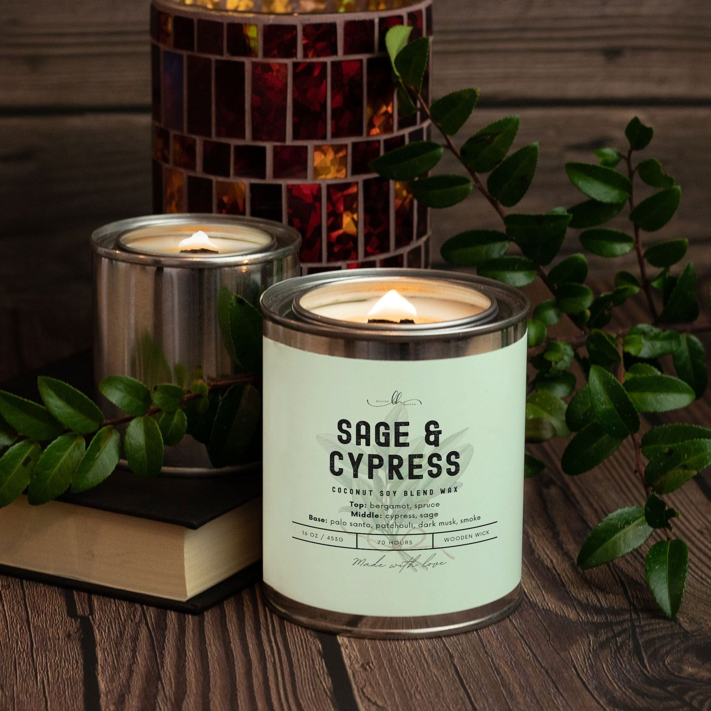 Sage & Cypress Paint Can Candle (16 oz) - Boone House