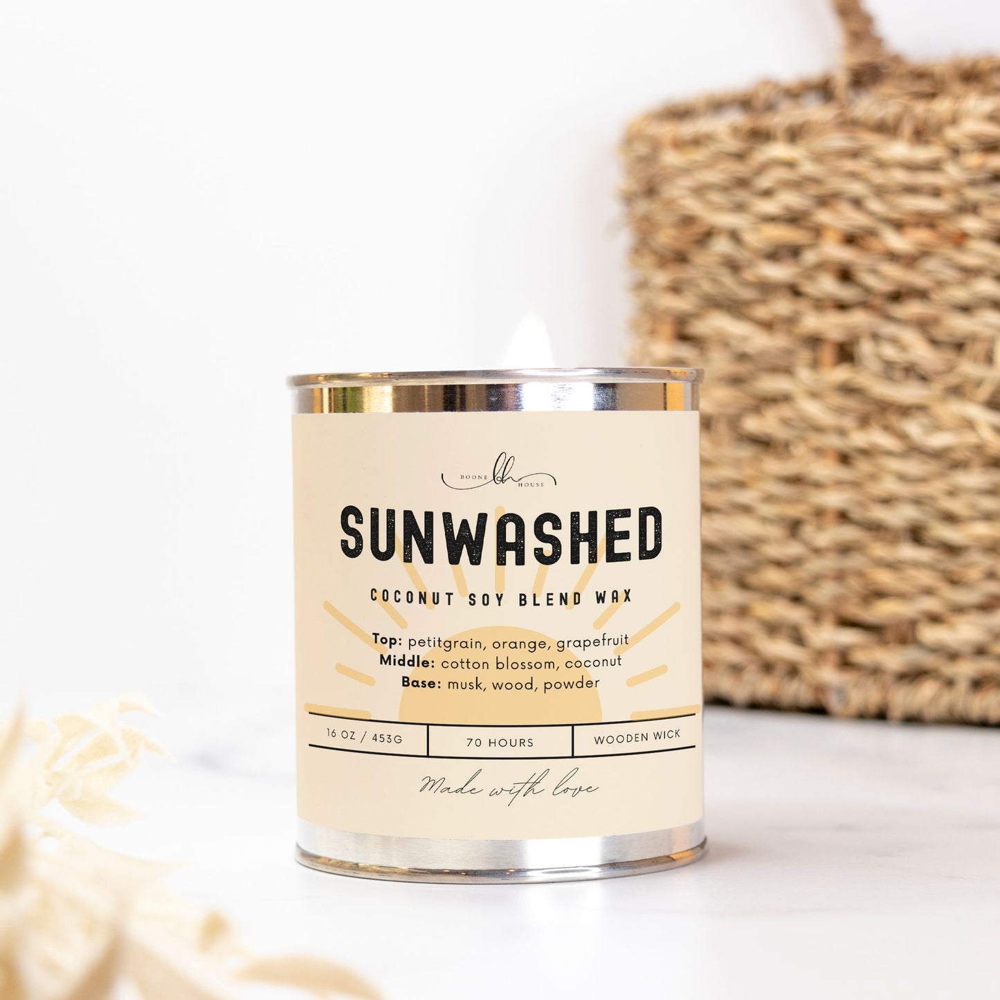 Sunwashed Paint Can Candle (16 oz) - Boone House