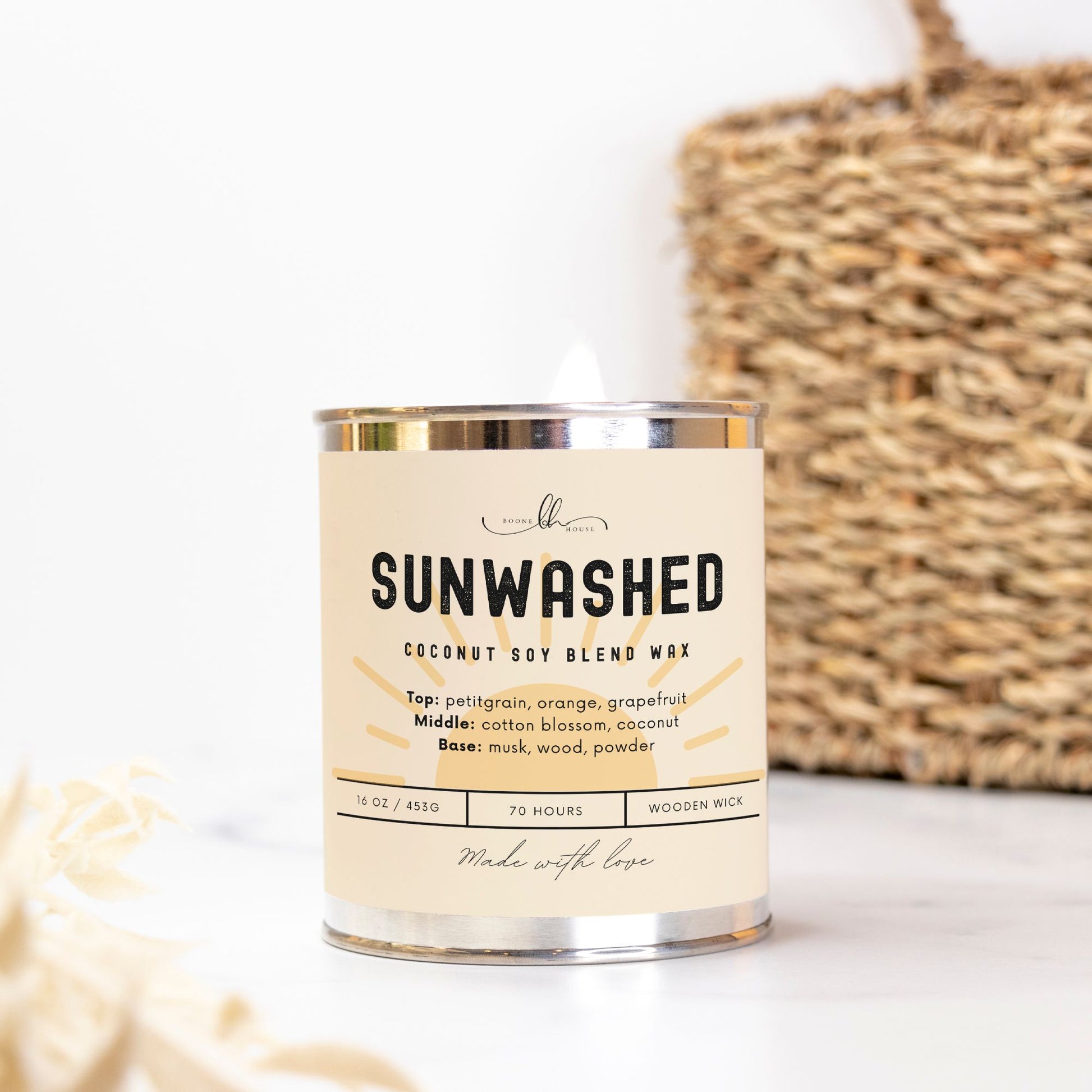 Sunwashed Paint Can Candle (16 oz) - Boone House