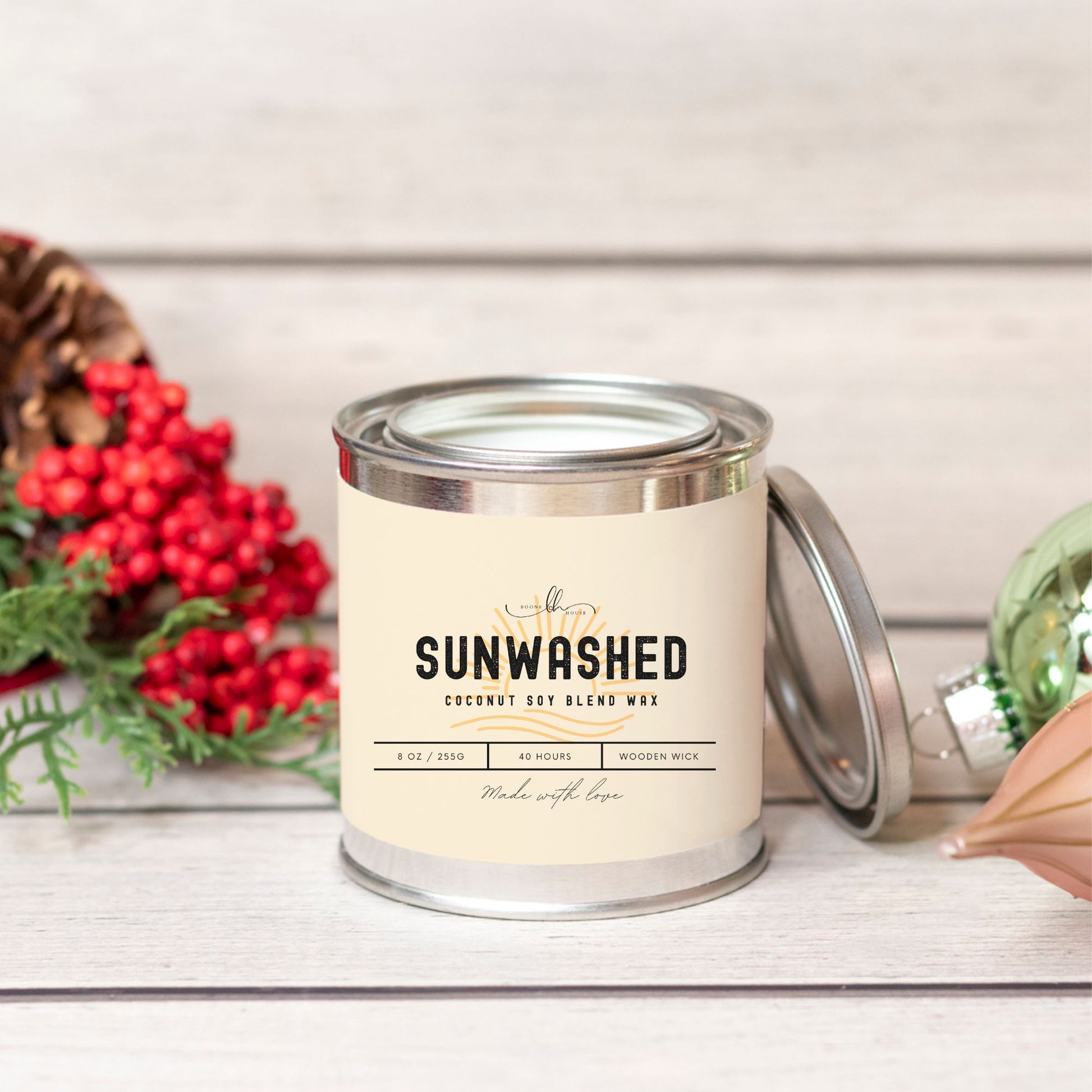 Sunwashed Paint Can Candle (8 oz) - Boone House