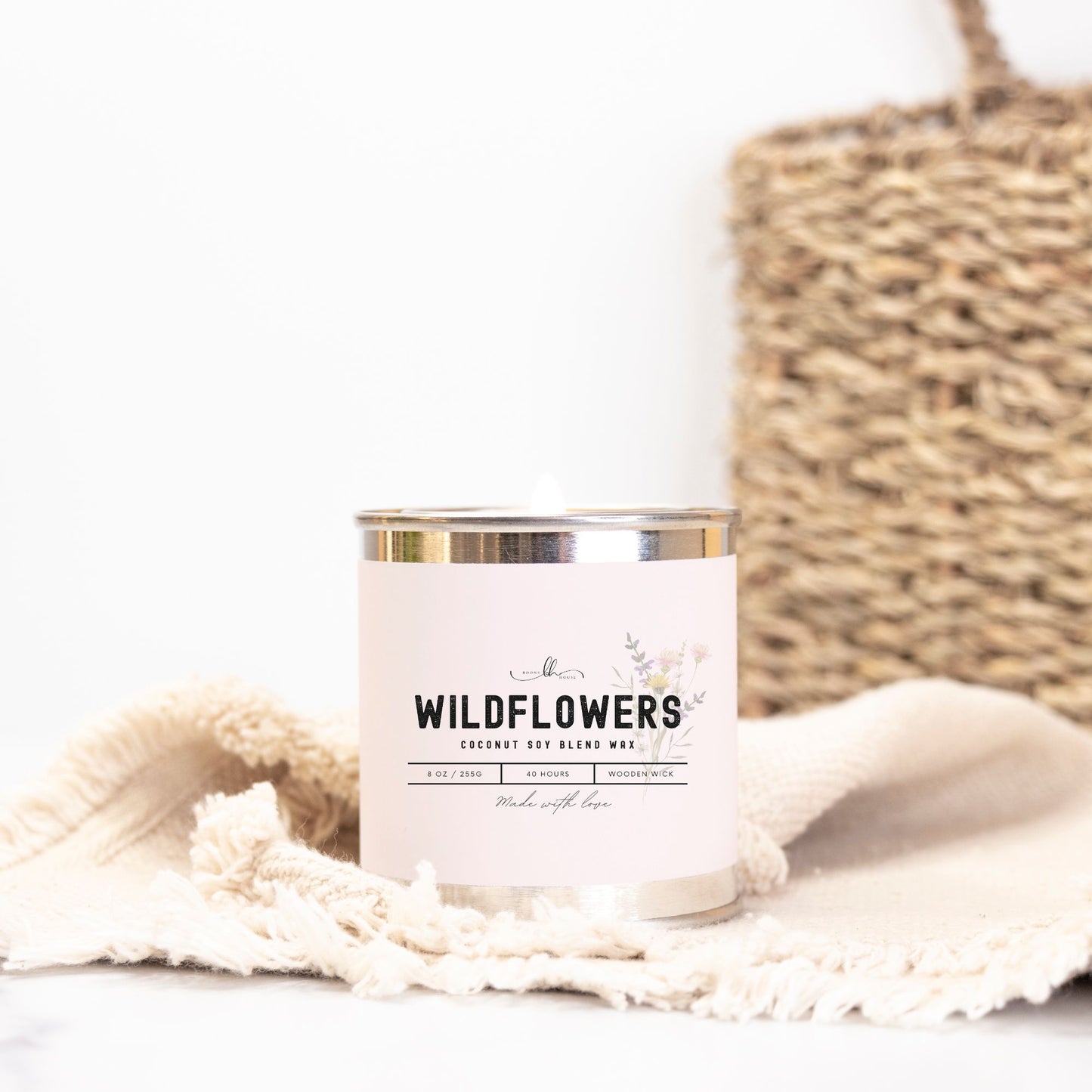 Wildflower Paint Can Candle (8 oz) - Boone House