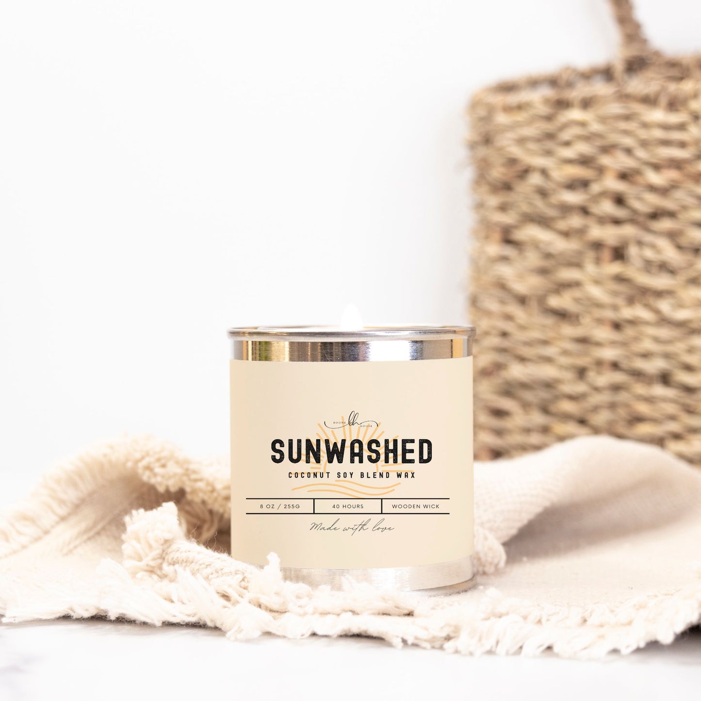 Sunwashed Paint Can Candle (8 oz) - Boone House