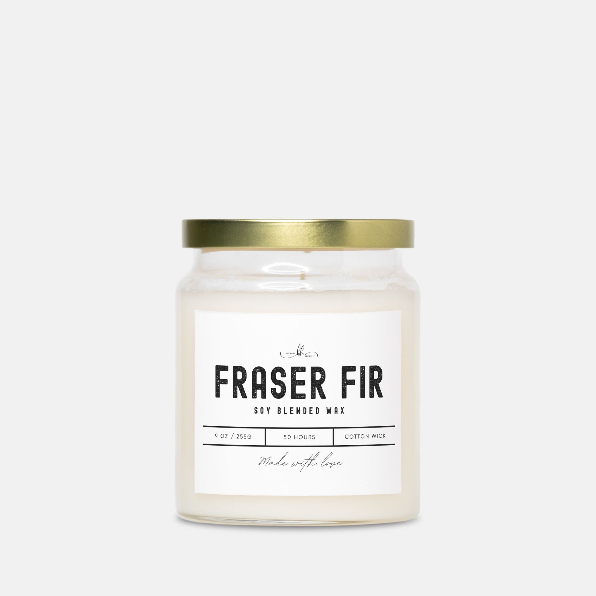 Fraser Fir Candle Apothecary Jar (9oz) - Boone House