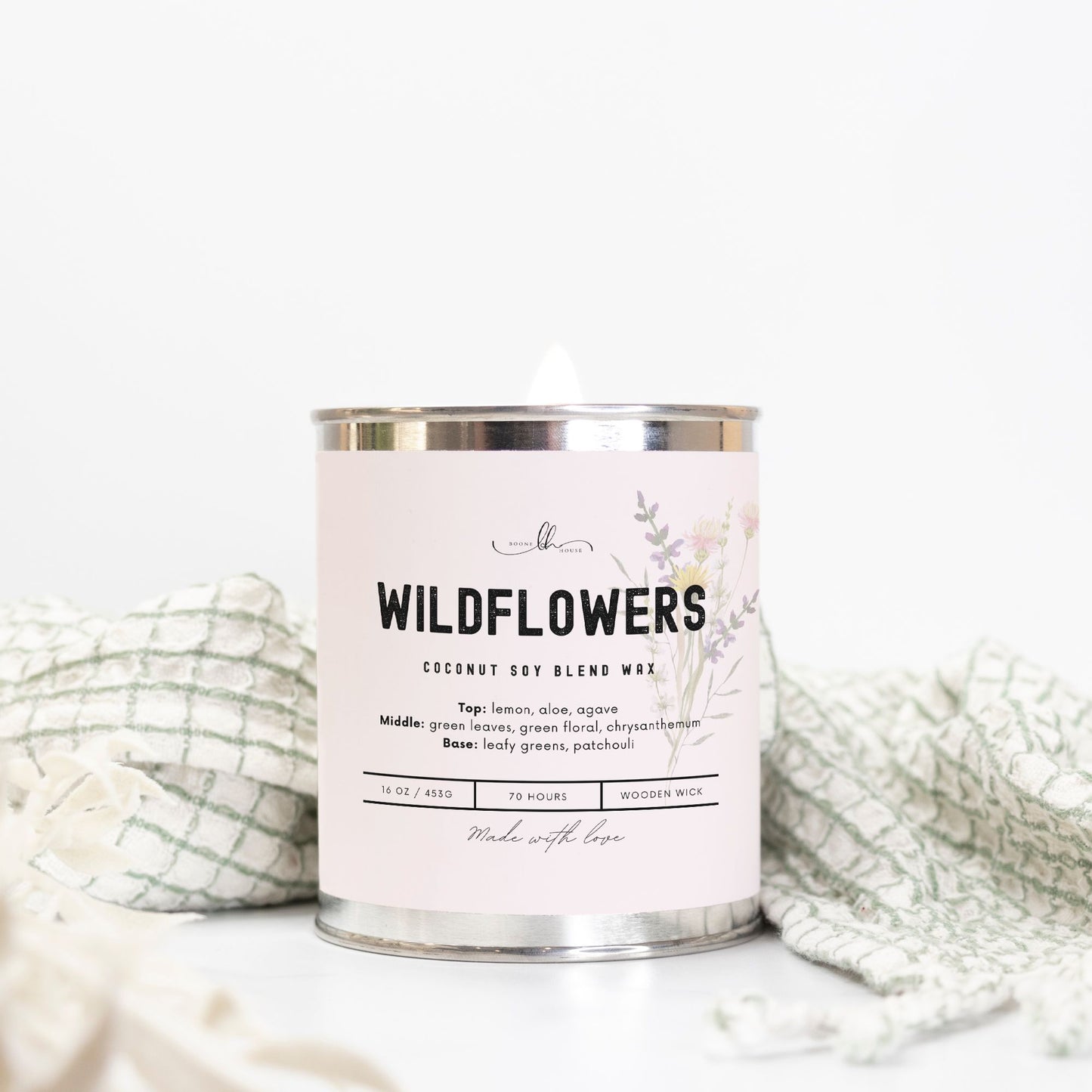 Wildflower Paint Can Candle (16 oz) - Boone House