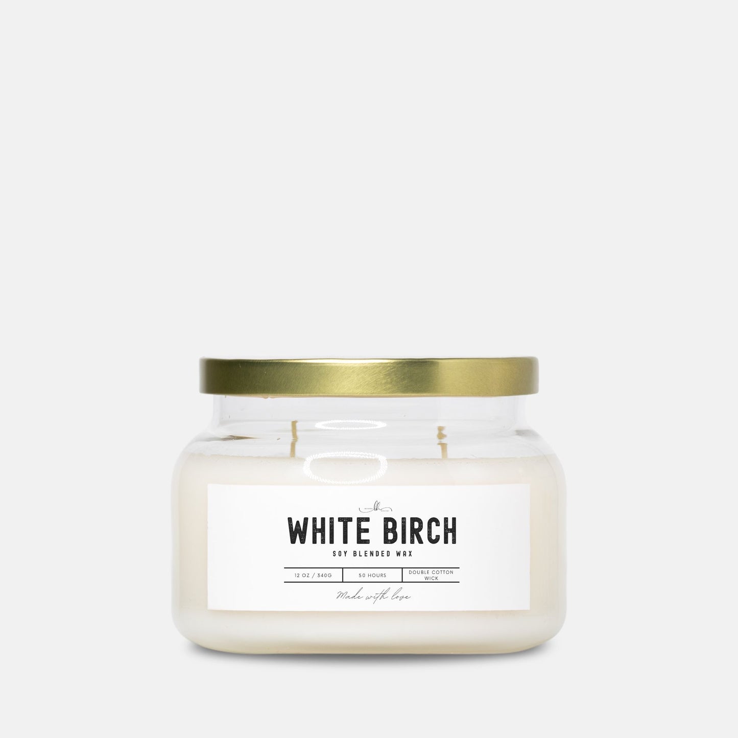 White Birch Candle Apothecary Jar (12 oz) - Boone House