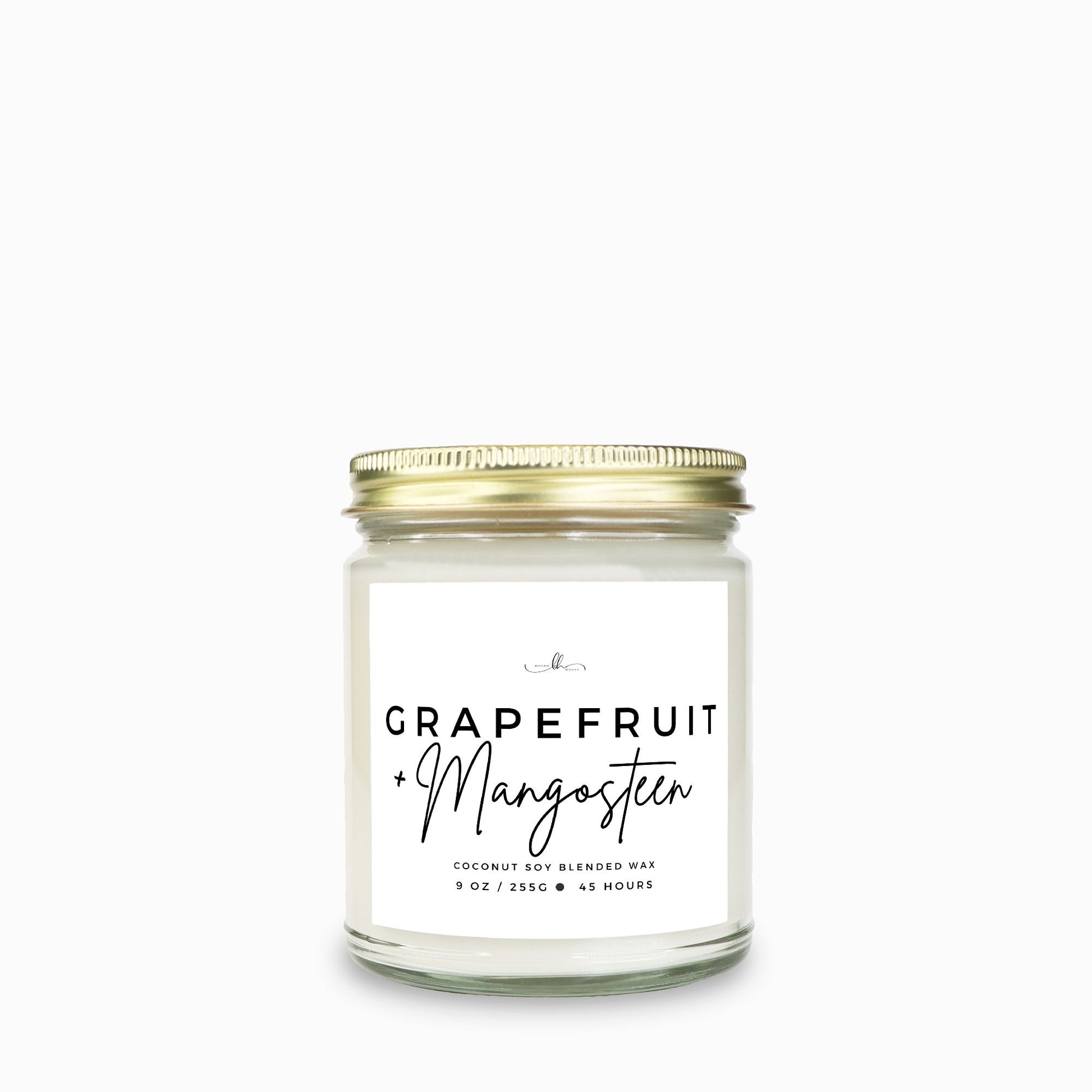 Grapefruit & Mangosteen Clear Jar Candle (9oz) - Boone House