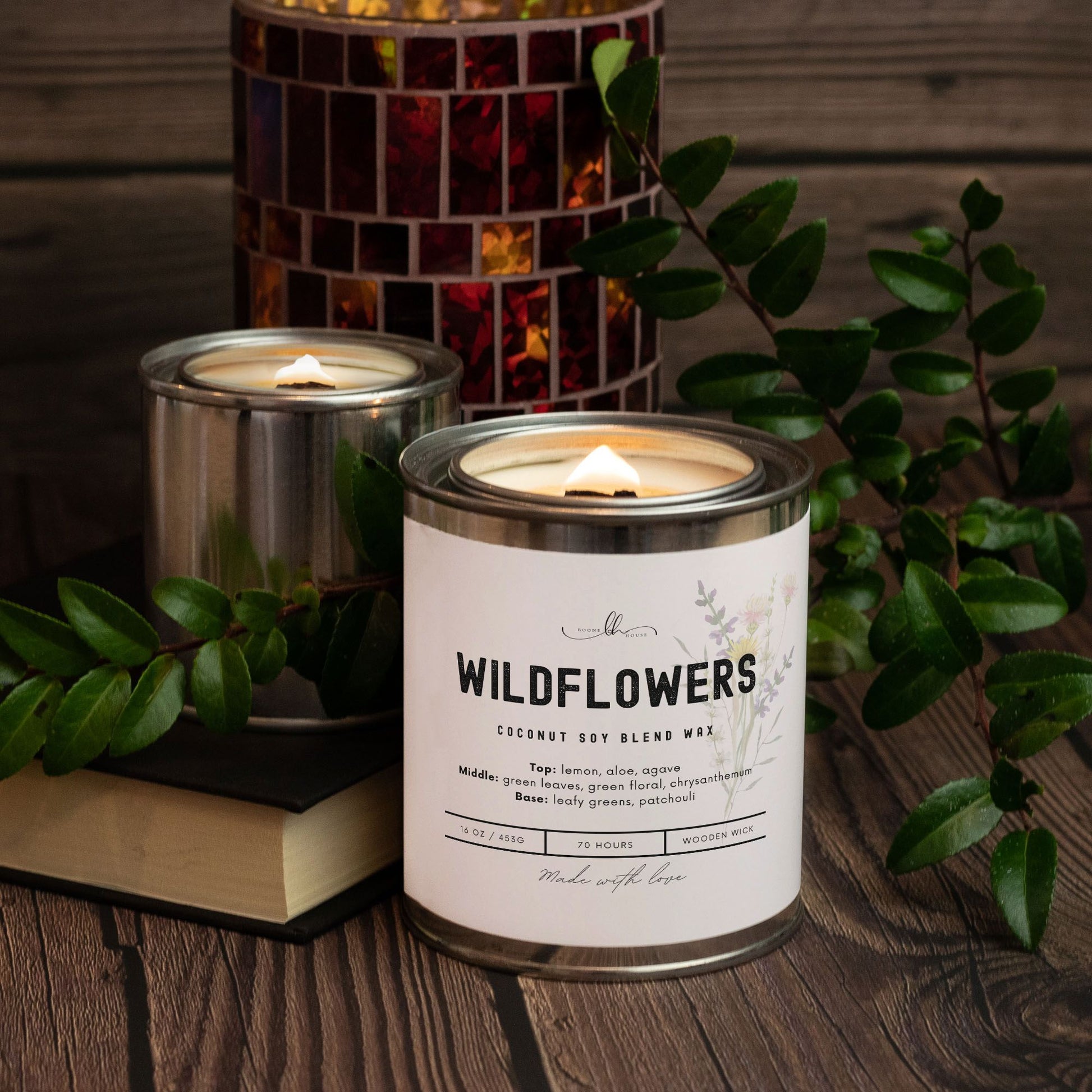 Wildflower Paint Can Candle (16 oz) - Boone House