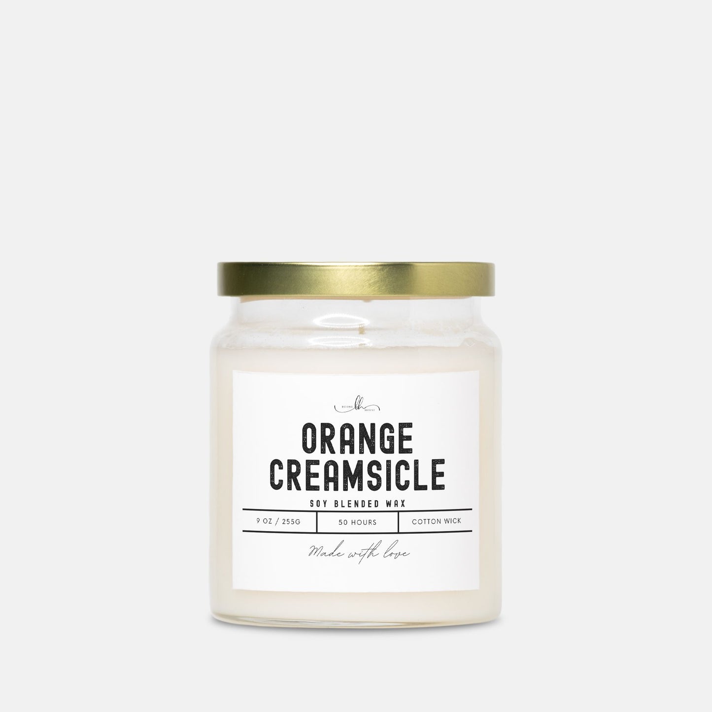 Orange Creamsicle Candle Apothecary Jar (9oz) - Boone House