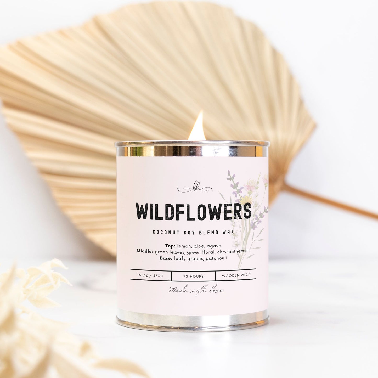 Wildflower Paint Can Candle (16 oz) - Boone House