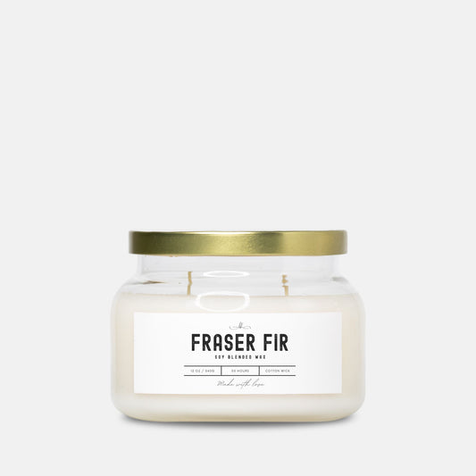 Fraser Fir Candle Apothecary Jar (12 oz) - Boone House