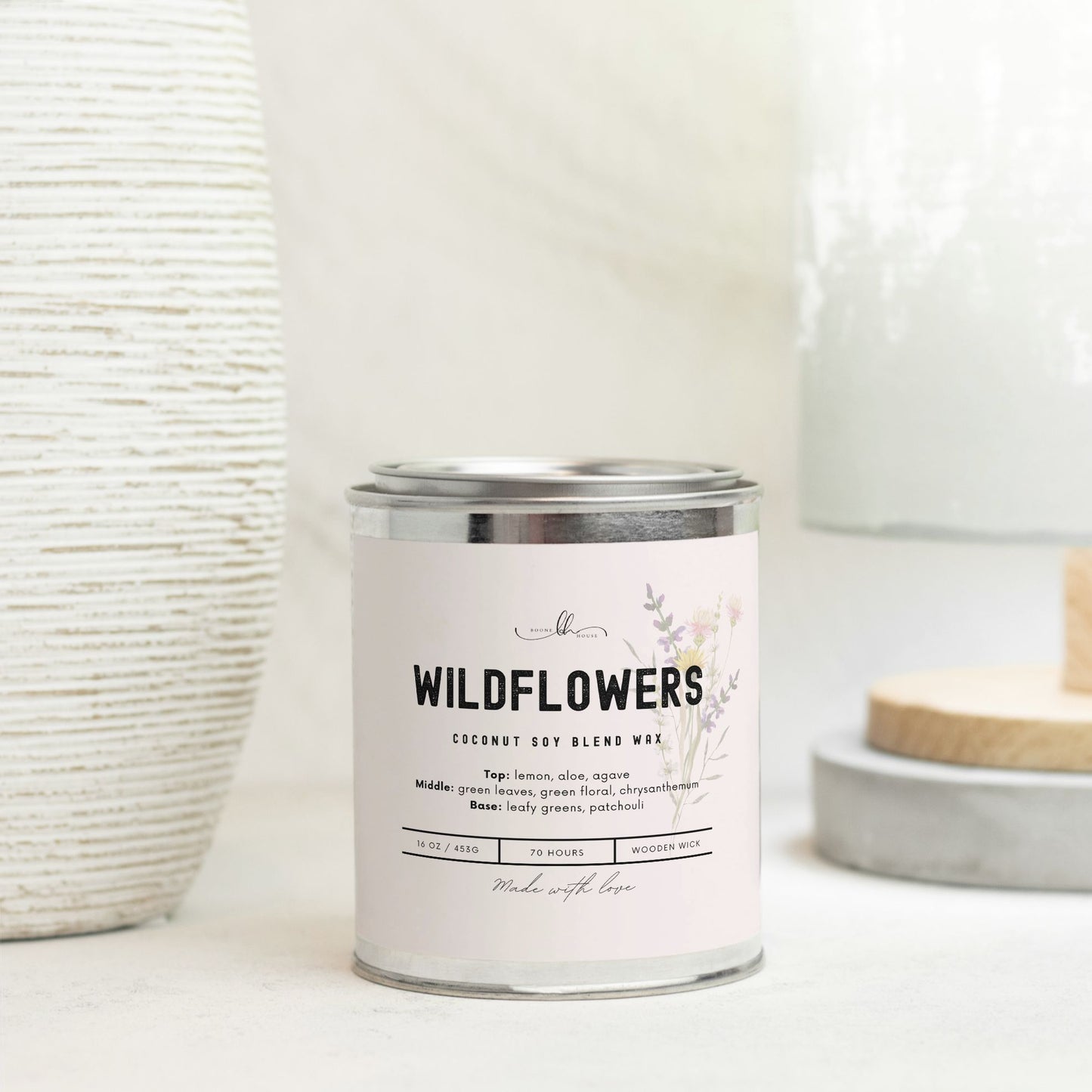 Wildflower Paint Can Candle (16 oz) - Boone House